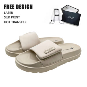 Wholesale Men Slide Slippers with Adjustable Upper | Bulk Custom Logo Slides for Brands