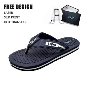 Wholesale Custom Men's Non-Slip EVA Flip Flops – Lightweight Beach Sandals for Summer
