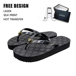 Custom Logo Women's Flip Flops EVA Platform Sandals