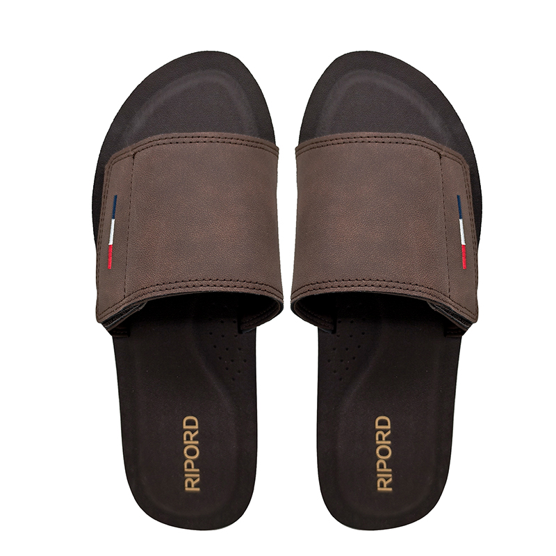 Wholesale Men's PU Slide Sandals with EVA Sole - Image 2