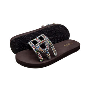 Custom Rhinestone EVA Slide Sandals – Wholesale Gladiator Beach Slippers Supplier