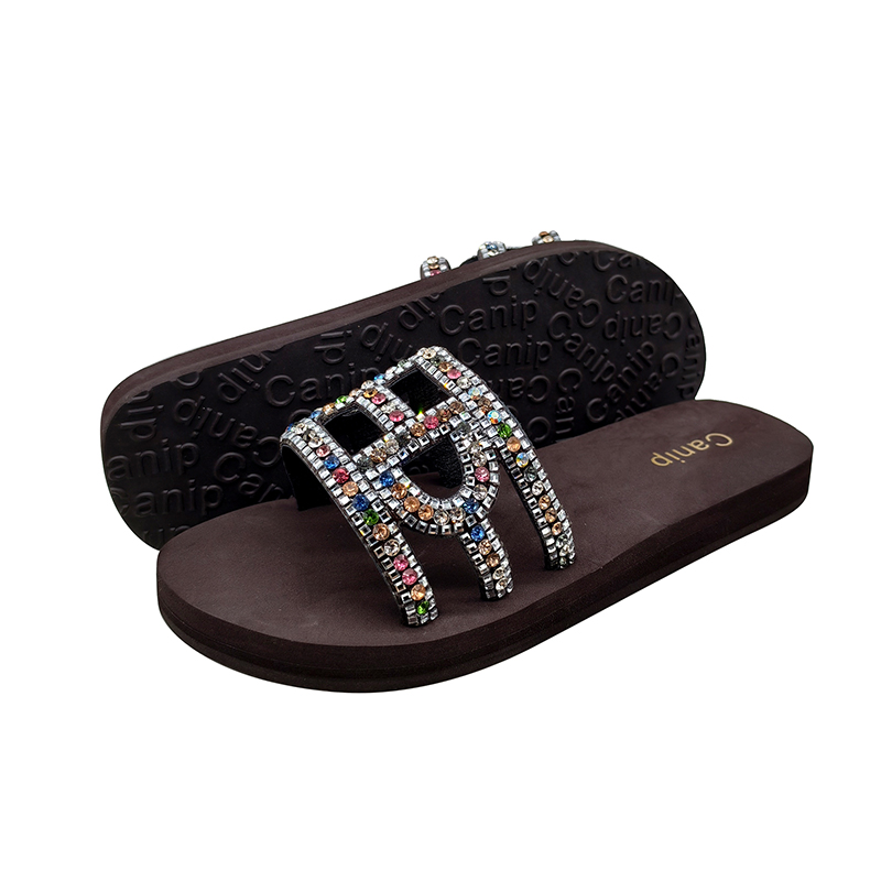 Custom Rhinestone EVA Slide Sandals – Wholesale Gladiator Beach Slippers Supplier