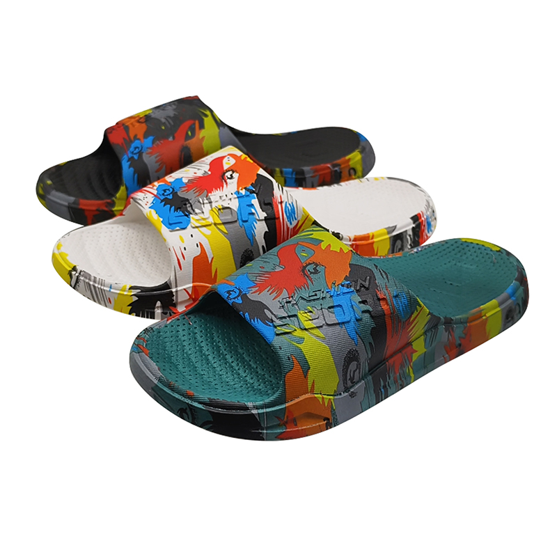 Custom EVA Injection Slide Slippers for Men – Wholesale Bathroom & Pool Sandals
