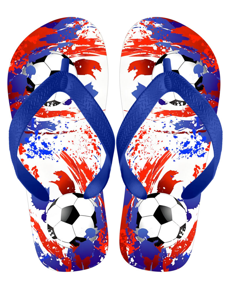 Custom Football Flip Flops – PVC Upper & EVA Sole for Fan Merchandise