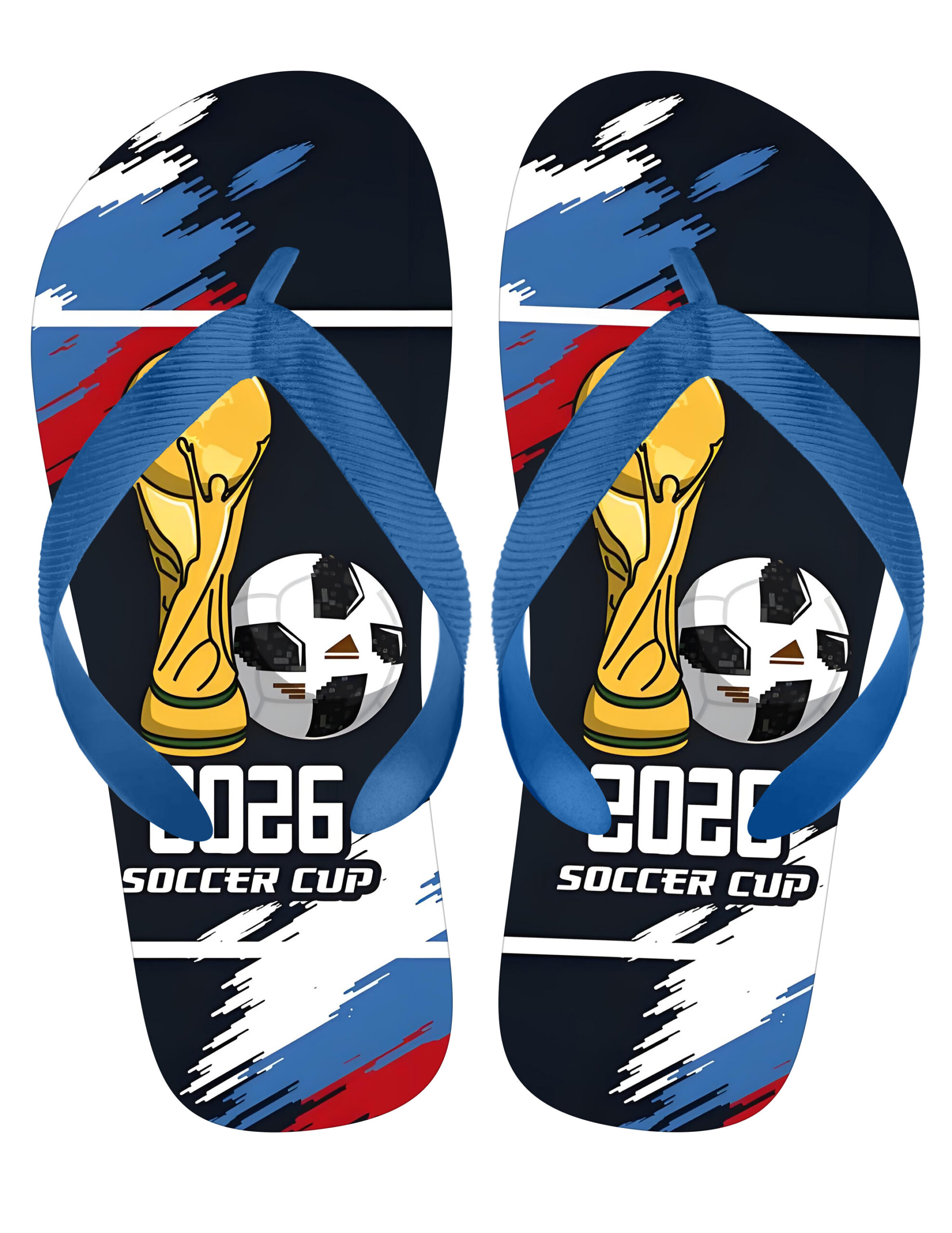 Custom Football Flip Flops – PVC Upper & EVA Sole for Fan Merchandise - Image 2