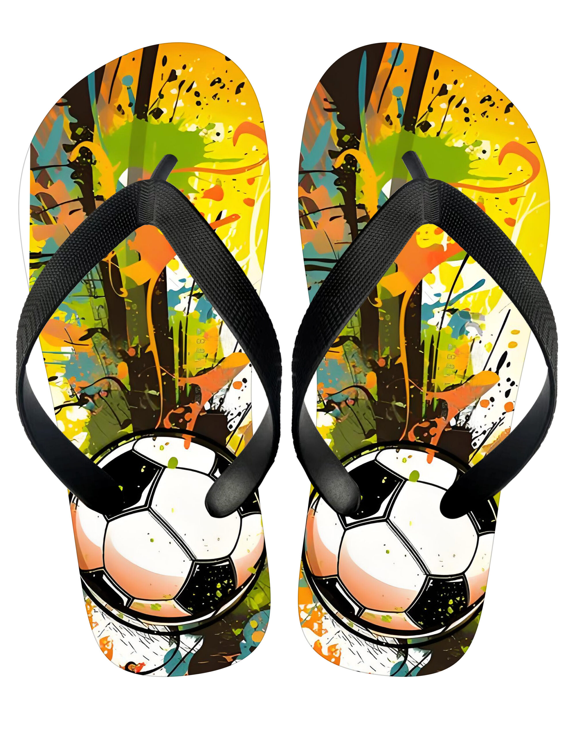 Custom Football Flip Flops – PVC Upper & EVA Sole for Fan Merchandise - Image 3