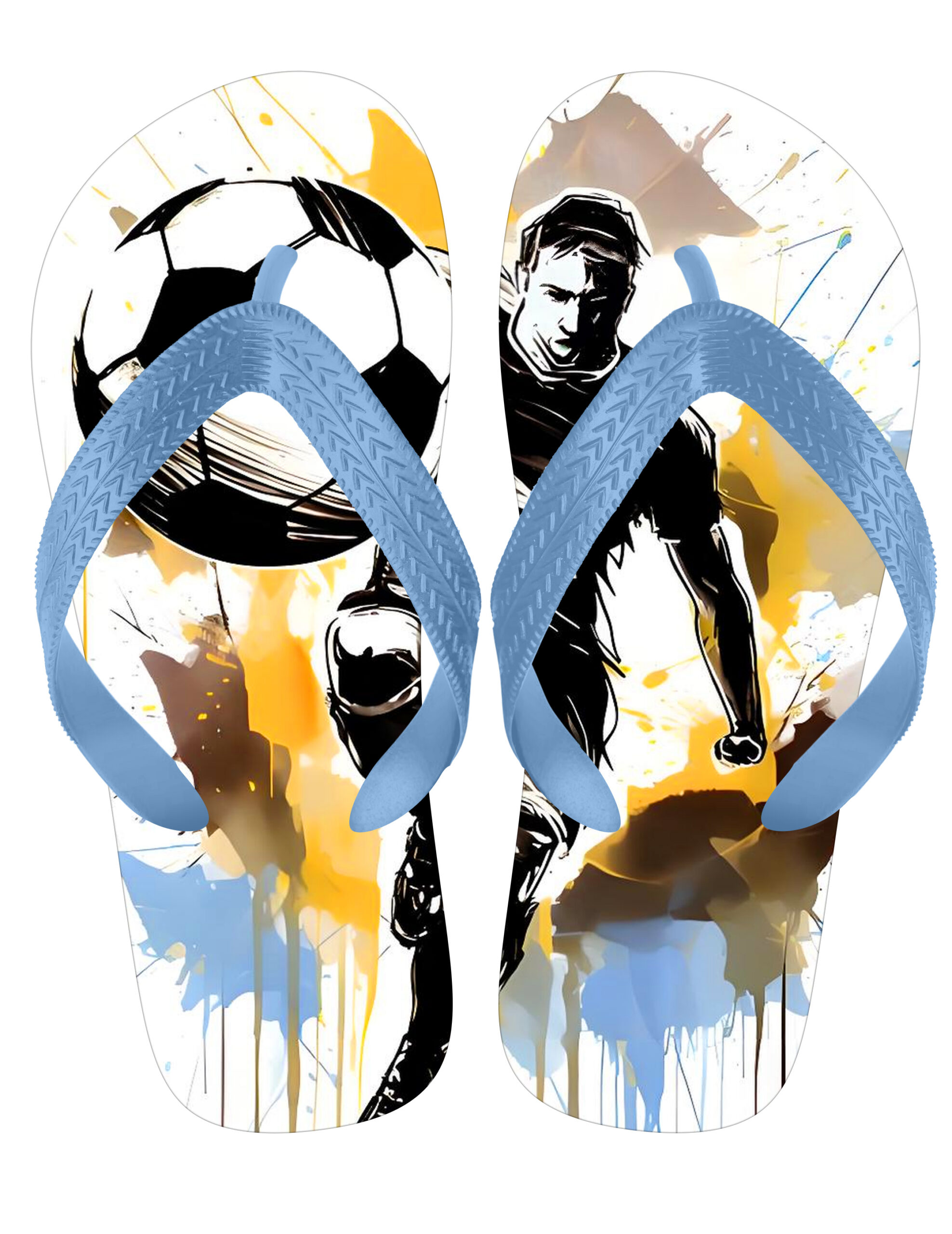 Custom Football Flip Flops – PVC Upper & EVA Sole for Fan Merchandise - Image 7