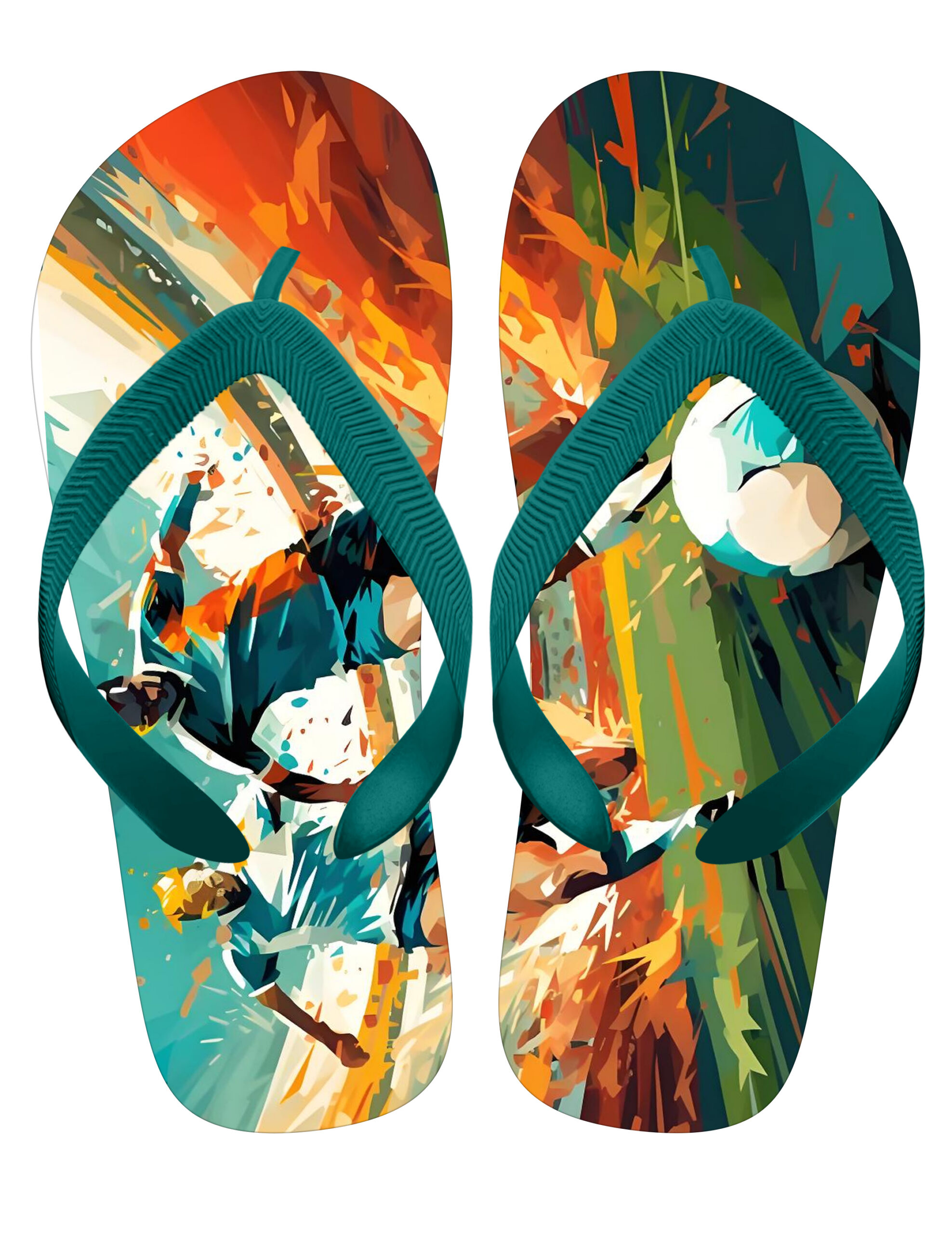 Custom Football Flip Flops – PVC Upper & EVA Sole for Fan Merchandise - Image 8