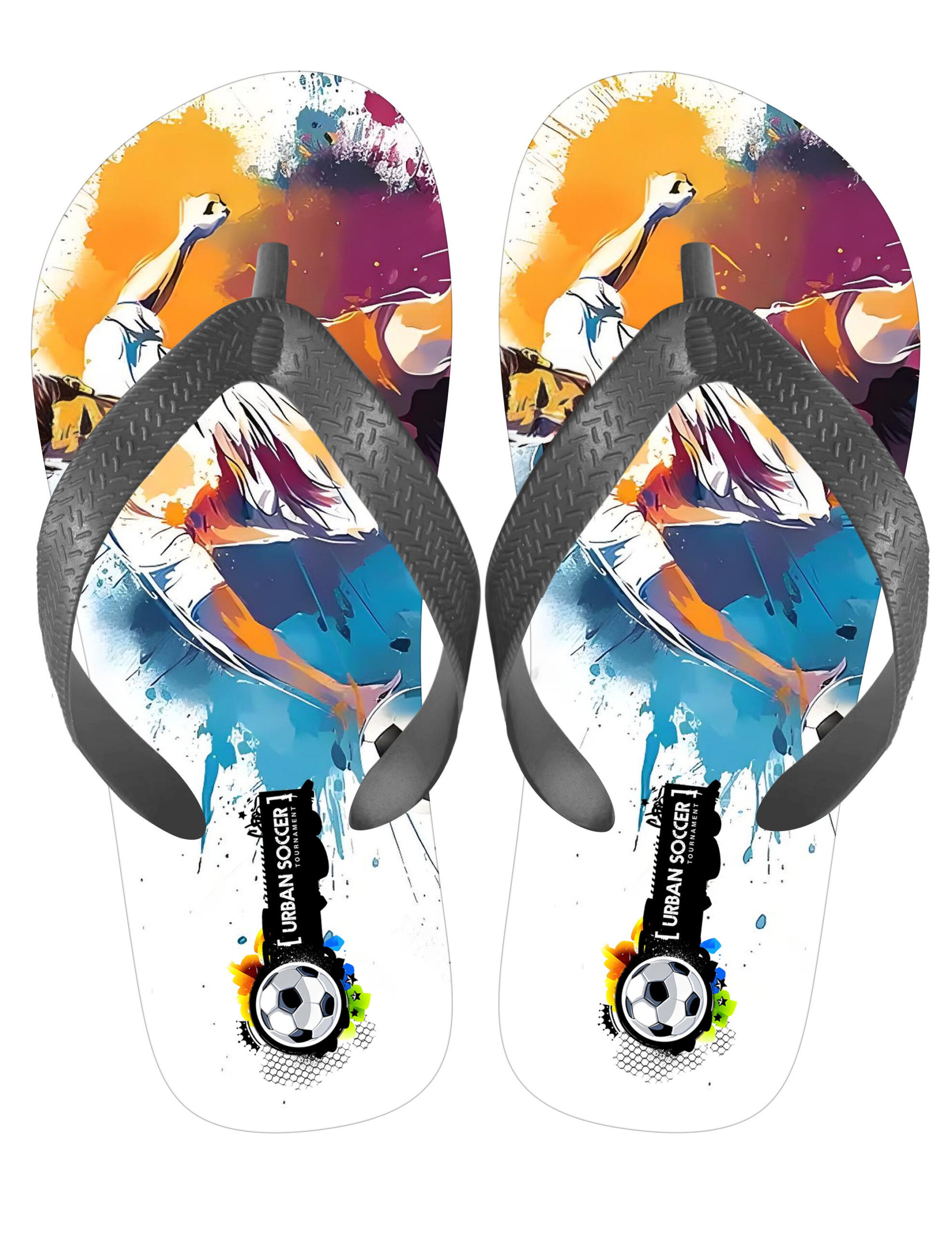 Custom Football Flip Flops – PVC Upper & EVA Sole for Fan Merchandise - Image 9