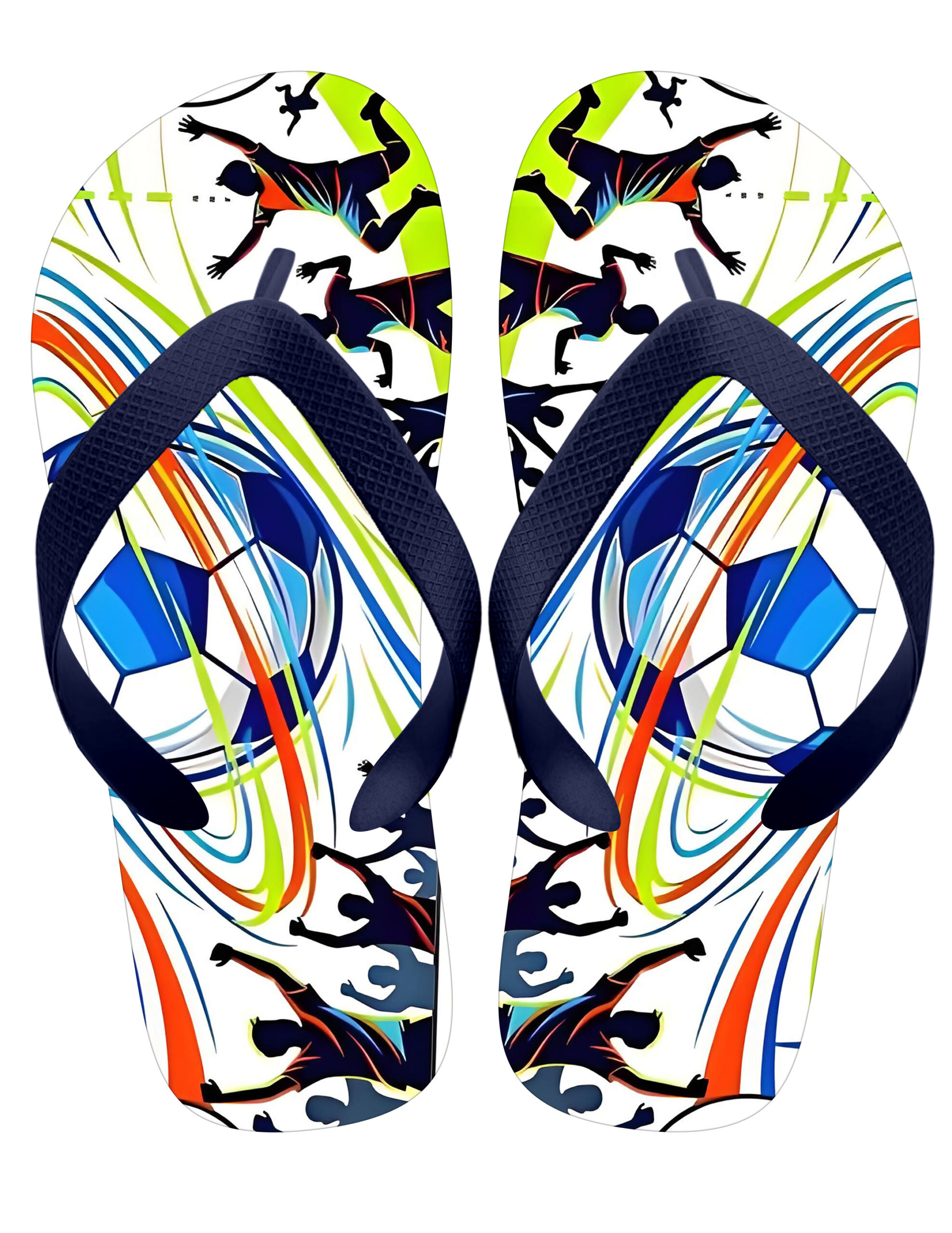 Custom Football Flip Flops – PVC Upper & EVA Sole for Fan Merchandise - Image 10