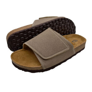Wholesale Cork Footbed Slide Sandals for Men and Women with Adjustable PU Strap | OEM ODM Factory